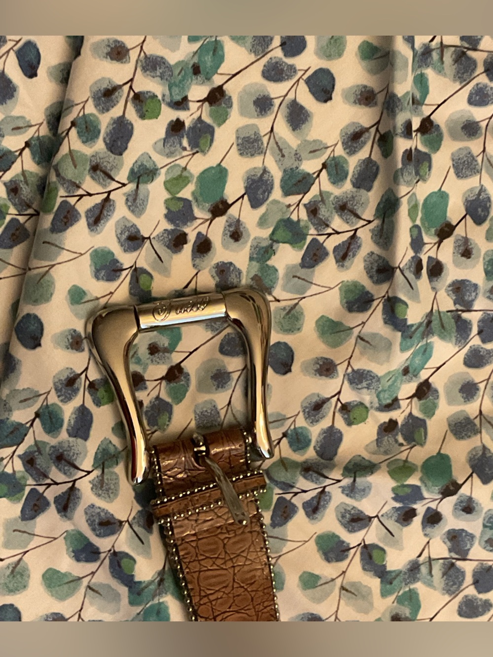 Guess Western Style Studded Brown Leather Women’s Belt (length of 40”) - Picture 2 of 4